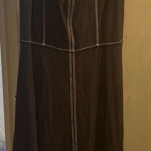 Loft black long dress never worn